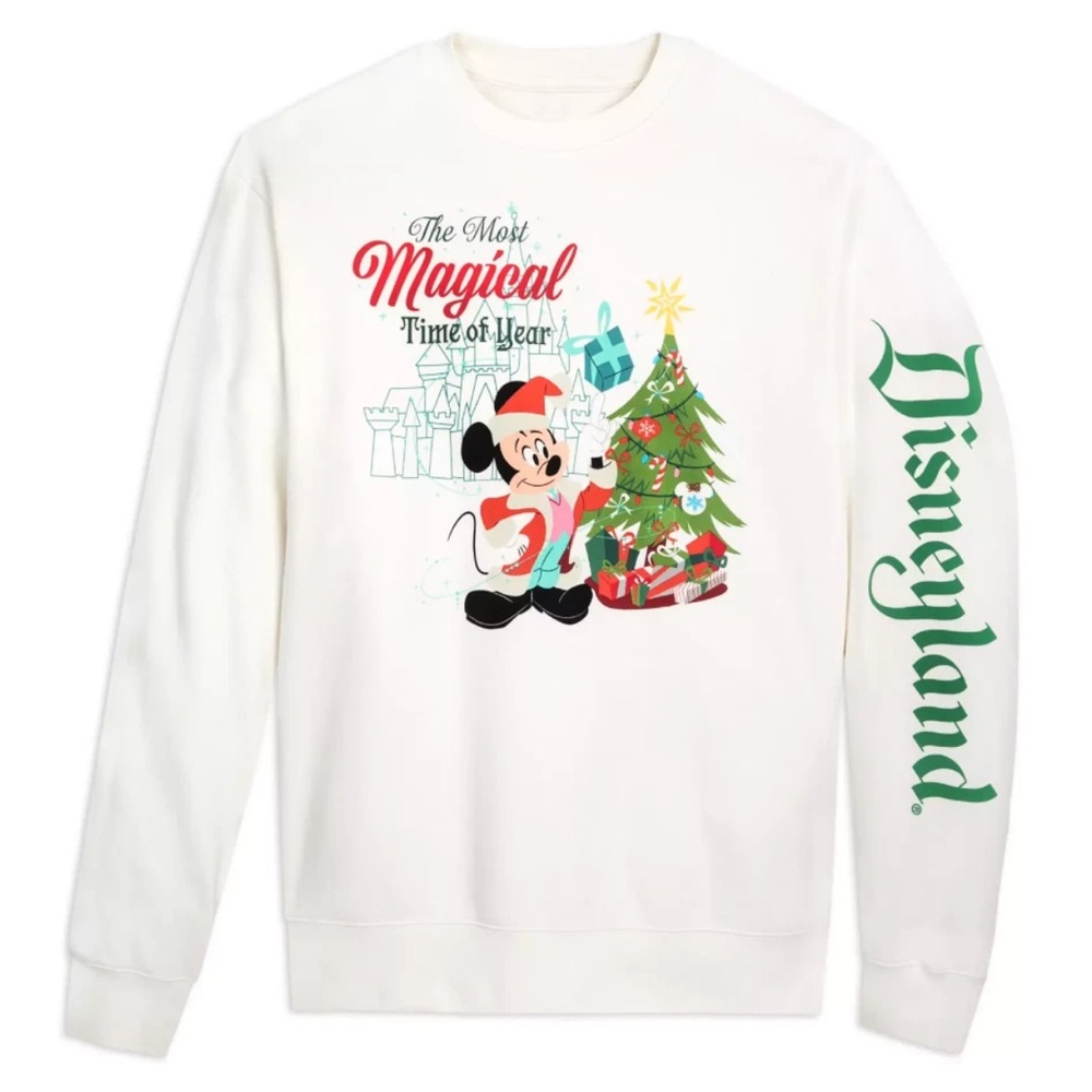 Disneyland Santa Mickey Mouse Crewneck Sweatshirt